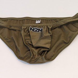 N2N Bodywear SC40 Santa Cruz Mens Swim Bikini - Olive